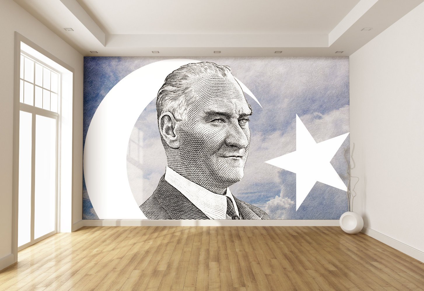 Atam Temalı Duvar Kumaşı
