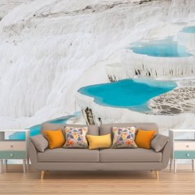 Pamukkale Travertenleri Temalı Duvar Kumaşı