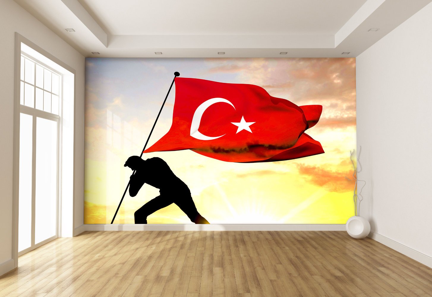 Zafer Temalı Duvar Kumaşı